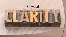  Presentation with vintage - Amazing presentation theme having clarity word abstract in vintage backdrop and a lemonade colored foreground