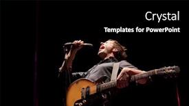  Presentation with music band - Slide set having clark-nj-september-11-lead background and a black colored foreground