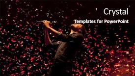  Presentation with music band - Amazing presentation design having clark-nj-september-11-lead backdrop and a black colored foreground