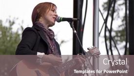  Presentation with singer - PPT theme enhanced with clark-nj-september-12-singer background and a gray colored foreground