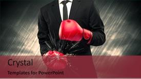  Presentation with sparkle - Cool new slide set with clashes - elegant businessman dressed in suit backdrop and a  colored foreground