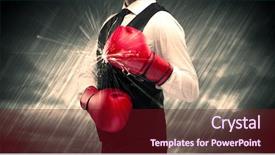  Presentation with elegant - PPT layouts featuring clashes - elegant businessman dressed in suit background and a tawny brown colored foreground