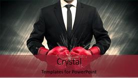  Presentation with sparkle - Cool new theme with clashes - elegant businessman dressed in suit backdrop and a tawny brown colored foreground