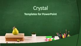  Presentation with back-school - Slide set enhanced with  background and a  colored foreground