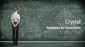  Presentation with data science - Amazing presentation theme having research scholar computer science - business person standing backdrop and a gray colored foreground