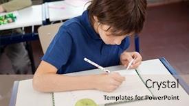  Presentation with examination - Presentation having student is cheating exam - high angle view of little background and a lemonade colored foreground