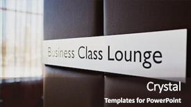  Presentation with airport lounge - PPT layouts with class lounge on leather bound background and a wine colored foreground