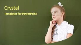  Presentation with green chalkboard - Amazing presentation theme having one of the led headlight backdrop and a gray colored foreground.