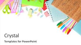  Presentation with set of sauces in white - Audience pleasing slide deck consisting of group class picture composite - set of stationery isolated backdrop and a white colored foreground