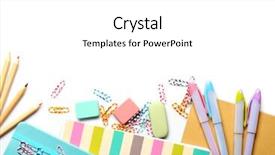  Presentation with set of sauces in white - Audience pleasing PPT layouts consisting of group class picture composite - set of stationery isolated backdrop and a white colored foreground