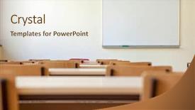  Presentation with lecture hall - Beautiful slides featuring stack with transparent alcohol and lemon slices on the texture wooden background backdrop and a ocean colored foreground