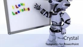  Presentation with class - Slides consisting of class room drywipe marker board background and a light blue colored foreground