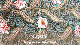  Presentation with fabric - Colorful PPT theme enhanced with class roomhistory - hi res photo of vintage backdrop and a coral colored foreground