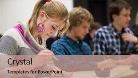  Presentation with color full - Theme enhanced with class shallow dof color background and a coral colored foreground