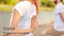  Presentation with prayer - Cool new presentation with classe inverse - fitness sport yoga and healthy backdrop and a  colored foreground