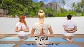  Presentation with prayer - Cool new PPT theme with classe inverse - fitness sport yoga and healthy backdrop and a  colored foreground