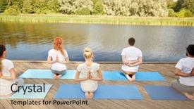  Presentation with prayer - Amazing theme having classe inverse - fitness sport yoga and healthy backdrop and a  colored foreground