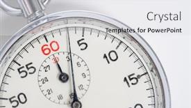  Presentation with classic - Audience pleasing slides consisting of classic-60-second-stopwatch backdrop and a white colored foreground