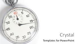  Presentation with classic - Slides with classic-60-second-stopwatch background and a white colored foreground