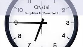  Presentation with bible and clock - Slide set enhanced with classic-analog-clock-pointing background and a light blue colored foreground