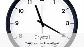  Presentation with classic - Amazing presentation having classic-analog-clock-pointing backdrop and a white colored foreground