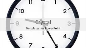  Presentation with classic - Presentation having classic-analog-clock-pointing background and a white colored foreground