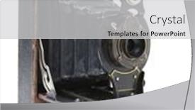  Presentation with classic - Colorful slides enhanced with classic-antique-camera backdrop and a  colored foreground