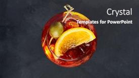  Presentation with classic - PPT theme featuring classic-aperol-spritz-cocktail-spritz background and a dark gray colored foreground