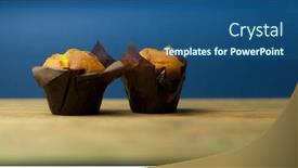  Presentation with nut - Slide deck having classic-banana-nut-muffins-black background and a ocean colored foreground