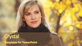  Presentation with fashion handbag - Presentation design having classic beige coat and black background and a tawny brown colored foreground