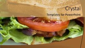  Presentation with classic - Cool new slide set with classic blt sandwhich backdrop and a yellow colored foreground