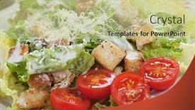  Presentation with roman - Presentation consisting of classic-caesar-salad-with-roman background and a mint green colored foreground