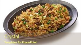  Presentation with cajun - Presentation with classic-cajun-dirty-rice-southern background and a tawny brown colored foreground