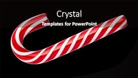 Presentation with christmas black - Beautiful slides featuring classic-candy-cane-christmas-gift backdrop and a black colored foreground