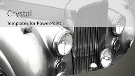  Presentation with classic car - Audience pleasing slides consisting of classic-car backdrop and a light gray colored foreground