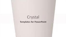  Presentation with simple - Colorful slides enhanced with classic-cardboard-simple-paper-cup backdrop and a light gray colored foreground