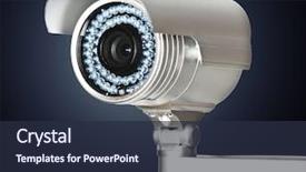  Presentation with cctv camera - Audience pleasing presentation consisting of classic cctv infrared security backdrop and a tawny brown colored foreground