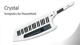  Presentation with electronic health records emr - Beautiful slides featuring image of an electronic synthesizer backdrop and a white colored foreground