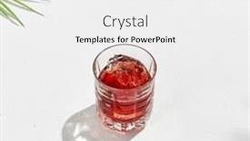  Presentation with alcohol white - Presentation theme with classic-cocktail-negroni-on-white background and a white colored foreground