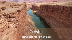  Presentation with colorado - Slide set with classic-colorado-river background and a coral colored foreground