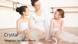  Presentation with white clay tiled roof - Beautiful slide deck featuring classic dance - adult ballerina sitting in light backdrop and a lemonade colored foreground