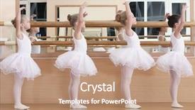  Presentation with ballet - Amazing presentation having classic dance - group of beautiful little girls backdrop and a coral colored foreground