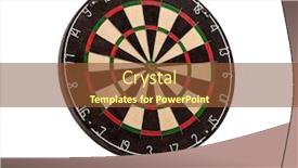  Presentation with dartboard - Cool new theme with classic-dartboard-isolated-on-white backdrop and a tawny brown colored foreground