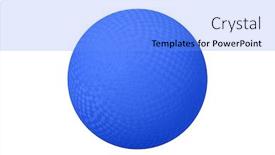  Presentation with dodgeball - Amazing theme having classic-dodgeball-isolated-on-white backdrop and a light blue colored foreground