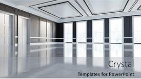  Presentation with vinyl - Slides having classic-empty-interior-apartment background and a light gray colored foreground