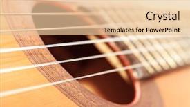  Presentation with classic - Beautiful PPT layouts featuring classic guitar with shallow depth backdrop and a lemonade colored foreground