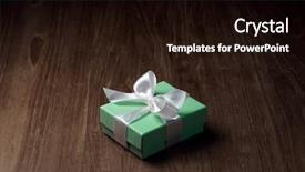  Presentation with blue and white tie dye swirl - Cool new PPT layouts with classic happy birthday - luxury box tied backdrop and a  colored foreground