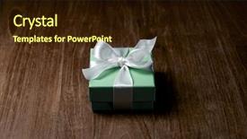  Presentation with blue and white tie dye swirl - PPT layouts featuring classic happy birthday - luxury box tied background and a  colored foreground