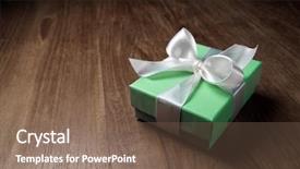  Presentation with blue and white tie dye swirl - Presentation featuring classic happy birthday - luxury box tied background and a violet colored foreground