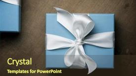  Presentation with luxury - Colorful presentation theme enhanced with classic happy birthday - luxury boxes tied backdrop and a  colored foreground